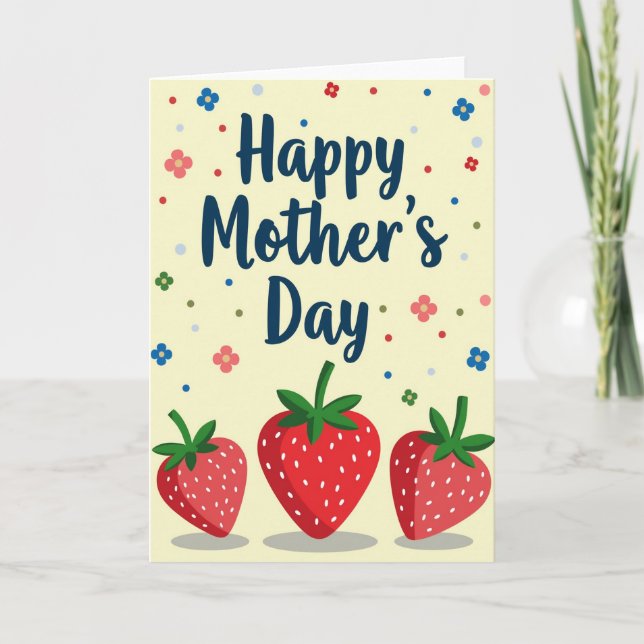 Matte Happy Mothers Day Card (Front)
