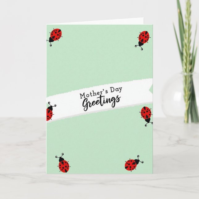 Matte Insect Mothers Day Card (Front)