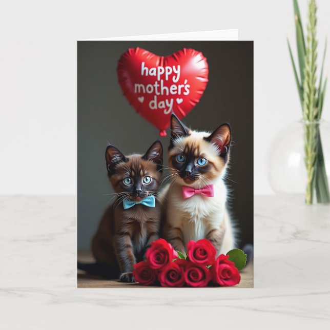 Matte Kitten Friends Card (Front)