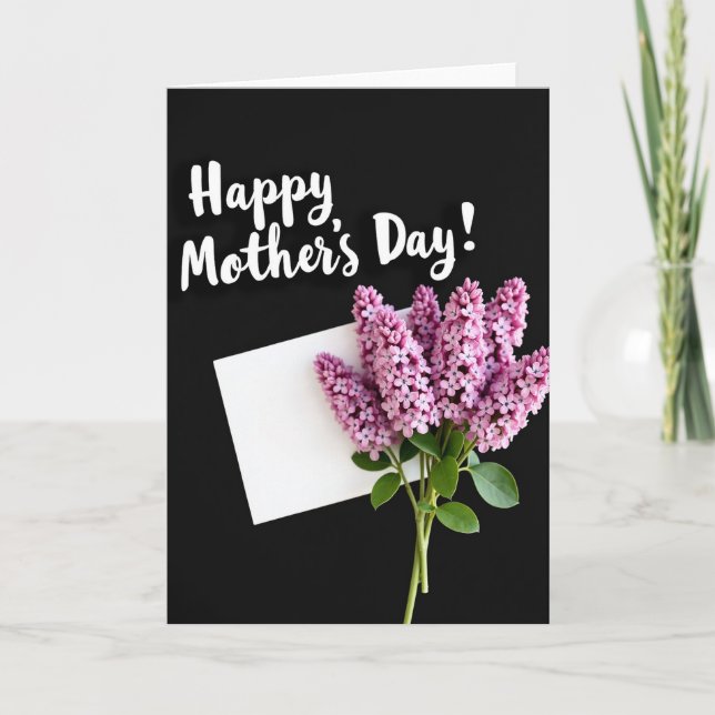 Matte Lavender Floral Card (Front)