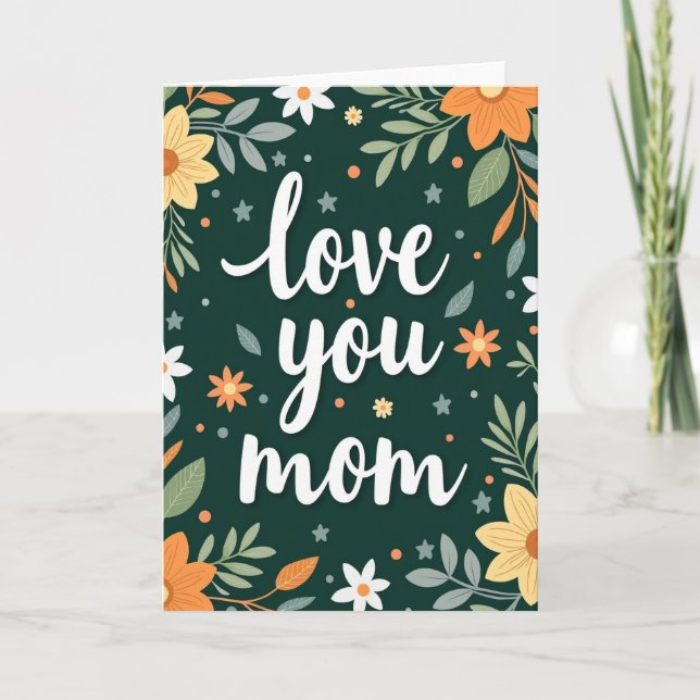 Matte Love You Mom Card (Front)