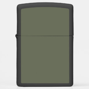 Matte Moss Green Zippo Lighter – Customizable