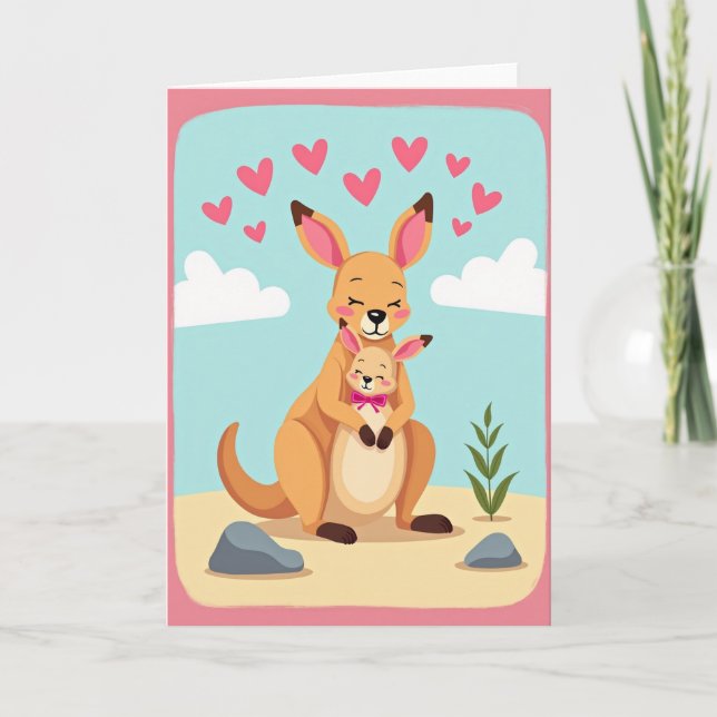 Matte Mother And Child Love Card (Front)