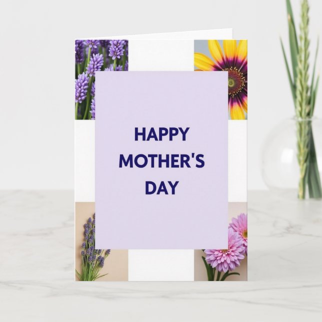 Matte Mothers Day Floral Card (Front)