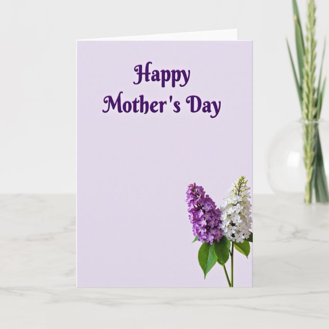 Matte Mothers Day Flower Card (Front)