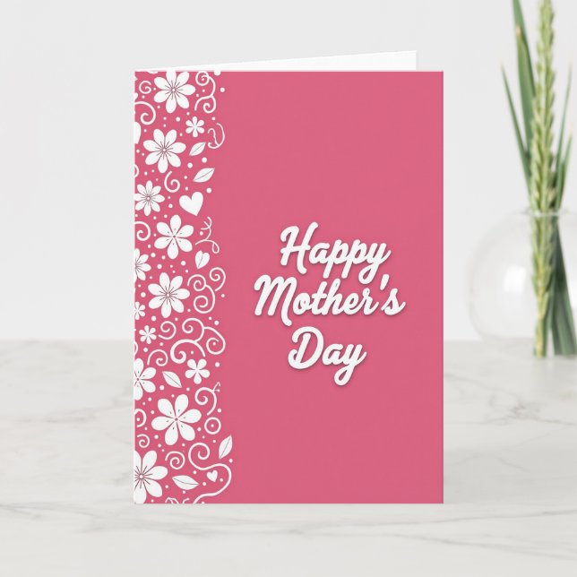 Matte Mothers Day Message Card (Front)