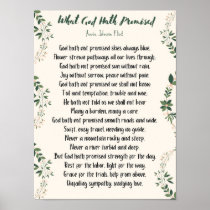 Annie Johnson Flint What God Hath Promised Thin Canvas 