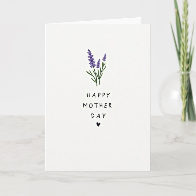 Matte Purple Blossom Card (Front)