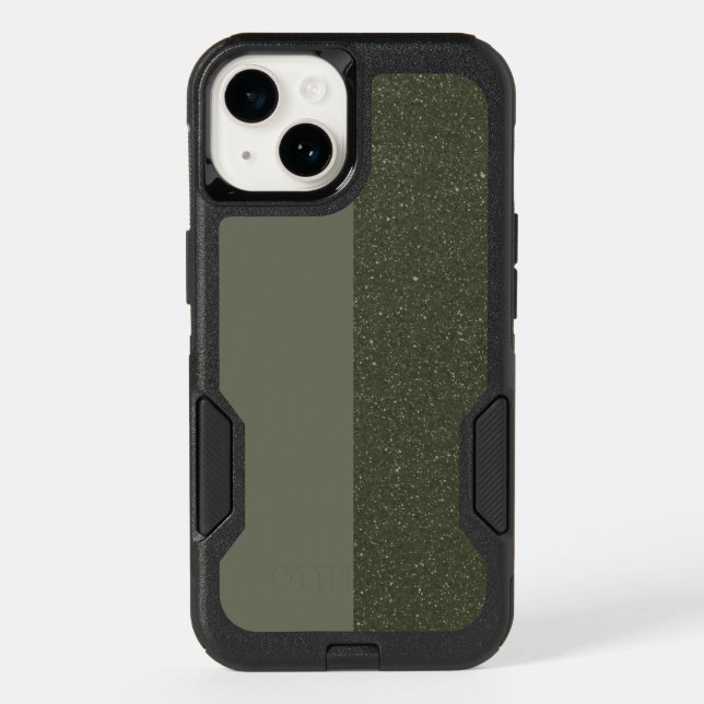 Matte & Sparkle Green iPhone 14 Case – Customize (Back)