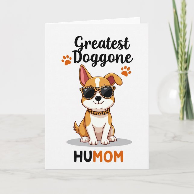 Matte Spotted Puppy Love Card (Front)