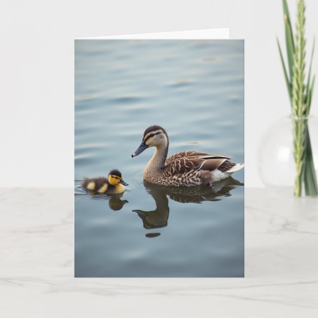 Matte Waterfowl Family Card (Front)