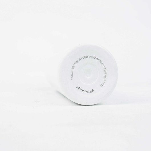 Matte White Insulated "Namaste" Water Bottle (Bottom)