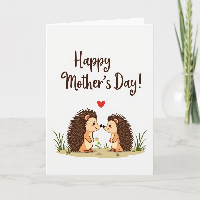 Matte Woodland Mothers Day Card (Front)