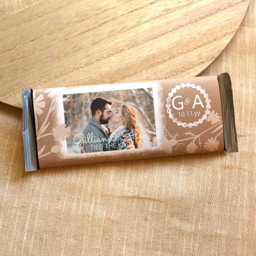 Matte Wrapper Beige Wedding DIY Candy Bar Label