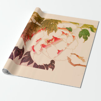 Matte Wrapping Paper Japanese Woodblock Poppies