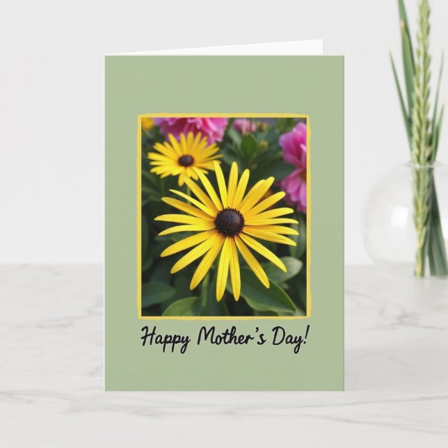 Matte Yellow Flower Card (Front)