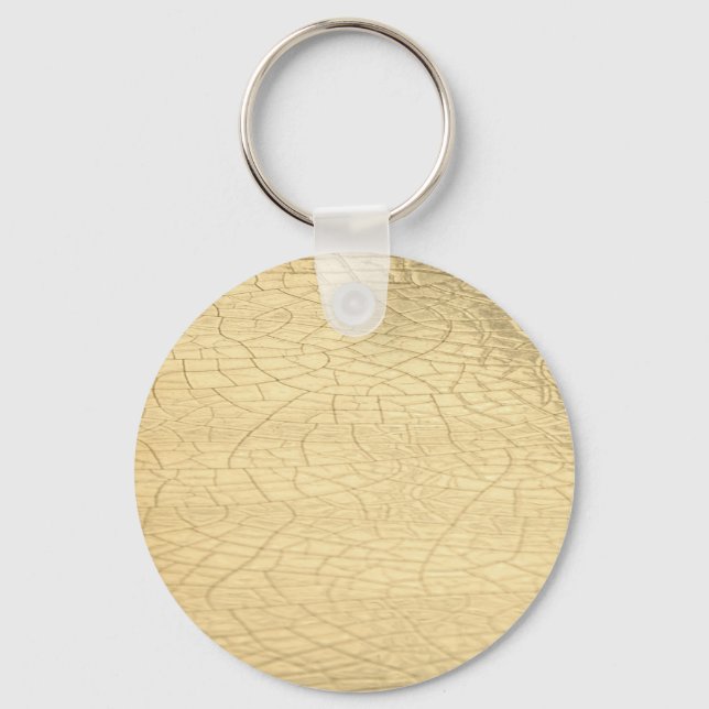 Matted gold stone keychain (Front)