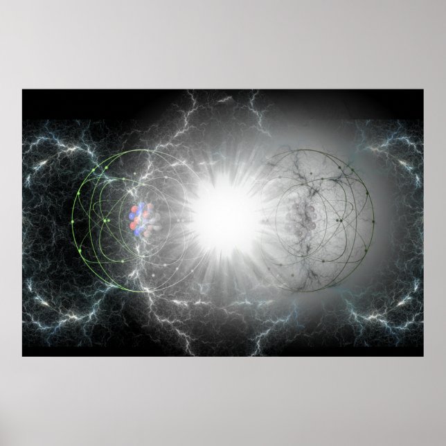 Matter-antimatter collision poster (Front)