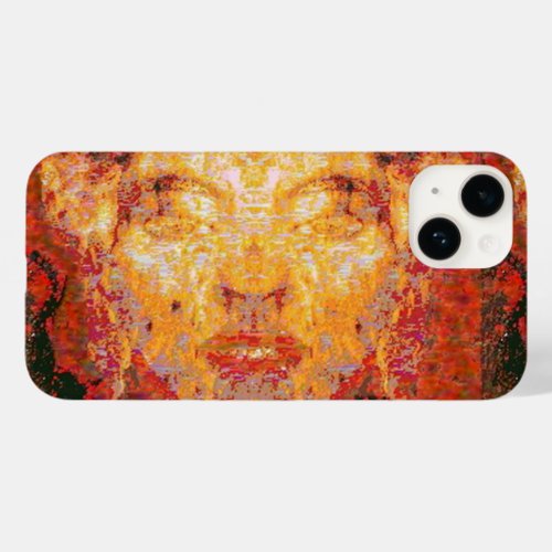 MATTER DOESNT MATTER Fractal Mask in Red Yellow i Case_Mate iPhone 14 Case