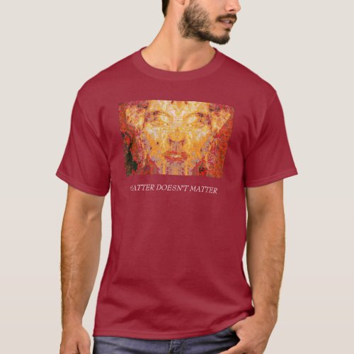 MATTER DOESNT MATTER Fractal Mask in Red Yellow T_Shirt