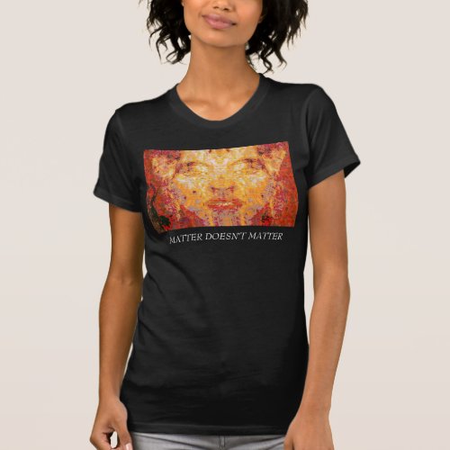 MATTER DOESNT MATTER Fractal Mask in Red Yellow T_Shirt