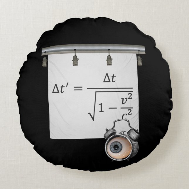 Matter of Time Round Pillow (Front)