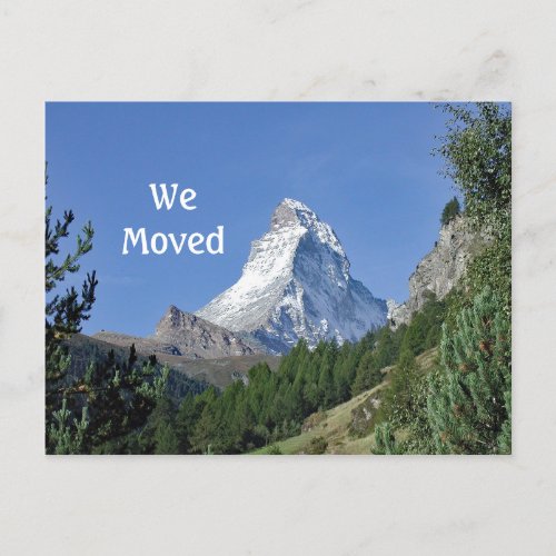 Matterhorn 2 Moving Announcement Postcard