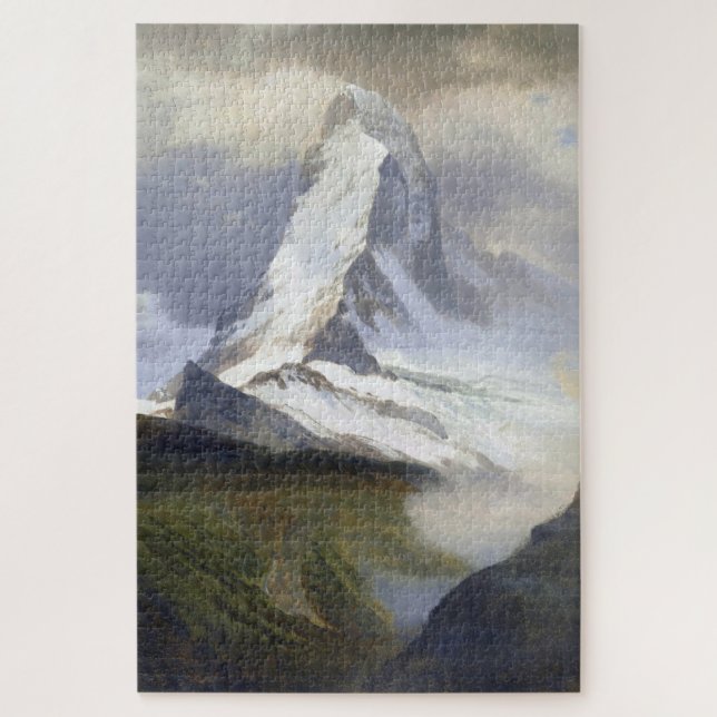 Matterhorn, Albert Bierstadt Jigsaw Puzzle (Vertical)