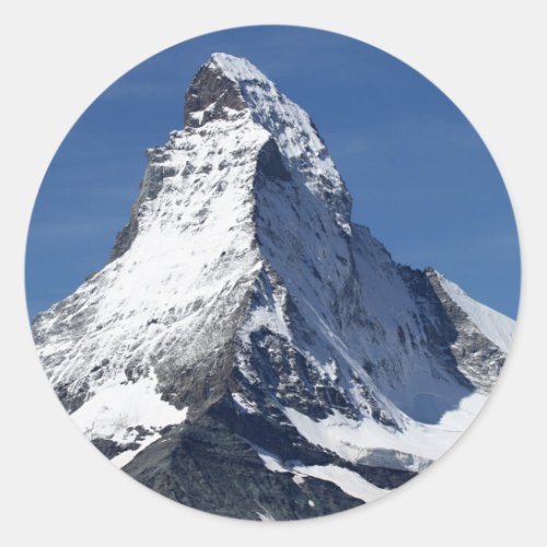 Matterhorn Alps Classic Round Sticker