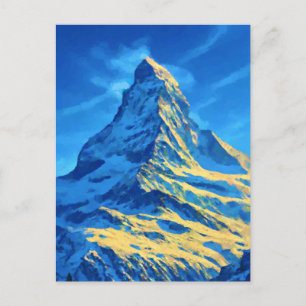 Matterhorn Alps Holiday Postcard