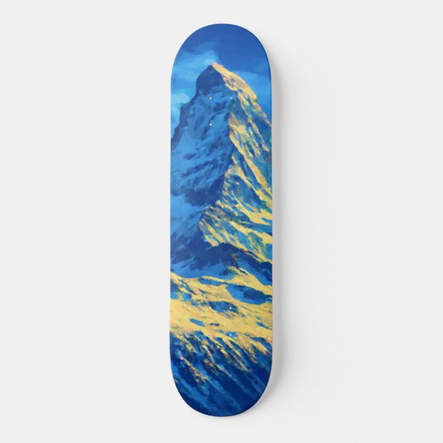 Matterhorn Alps Mountain Skateboard (Front)