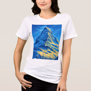 Matterhorn Alps Mountain Tri-Blend Shirt