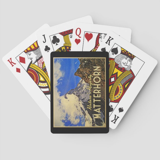 Matterhorn Alps Vintage Poker Cards (Back)