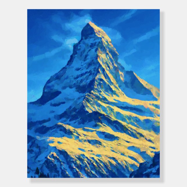 Matterhorn in Switzerland Foam Board (Front)
