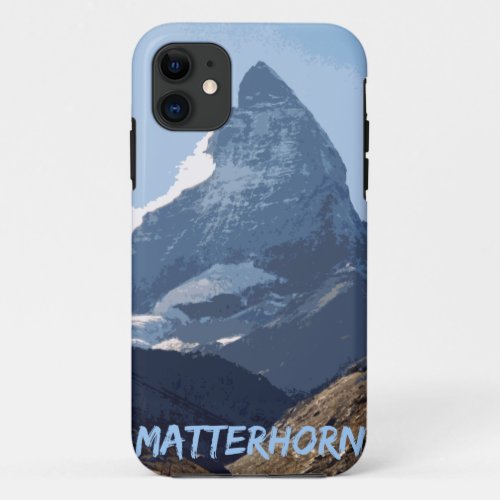 Matterhorn Mountain Design Switzerland iPhone 11 Case