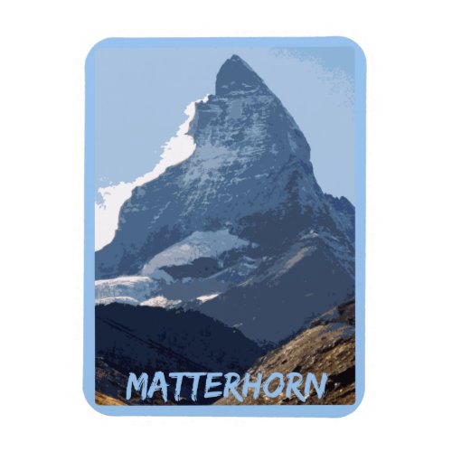 Matterhorn Mountain Design Zermatt Switzerland Magnet