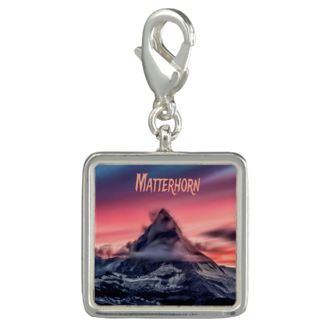 Matterhorn Mountain Europe Alps Switzerland Italy Charm (Front)