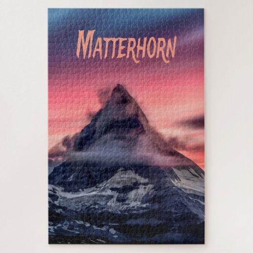 Matterhorn Mountain Europe Alps Switzerland Italy Jigsaw Puzzle