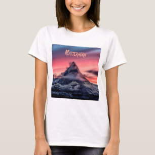 Matterhorn Mountain Europe Alps Switzerland Italy T-Shirt