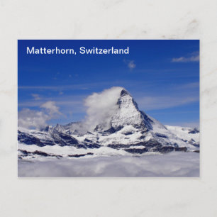 Matterhorn mountain in Switzerland Postcard