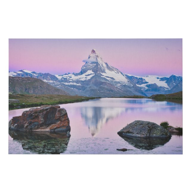 Matterhorn mountain in Zermatt, Switzerland Faux Canvas Print (Front)