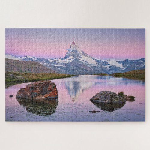Matterhorn mountain in Zermatt Switzerland Jigsaw Puzzle