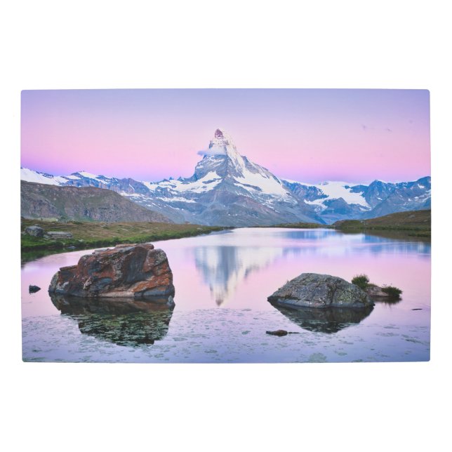 Matterhorn mountain in Zermatt, Switzerland Metal Print (Front)