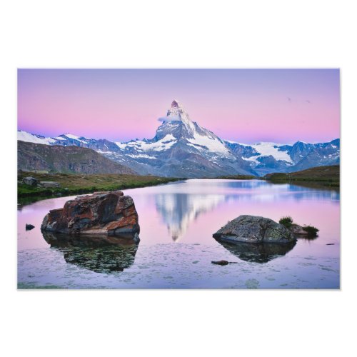 Matterhorn mountain in Zermatt Switzerland Photo Print