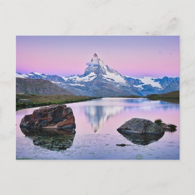 Matterhorn mountain in Zermatt, Switzerland Postcard (Front)