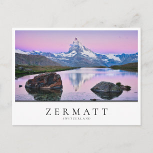 Matterhorn mountain in Zermatt, Switzerland Postcard