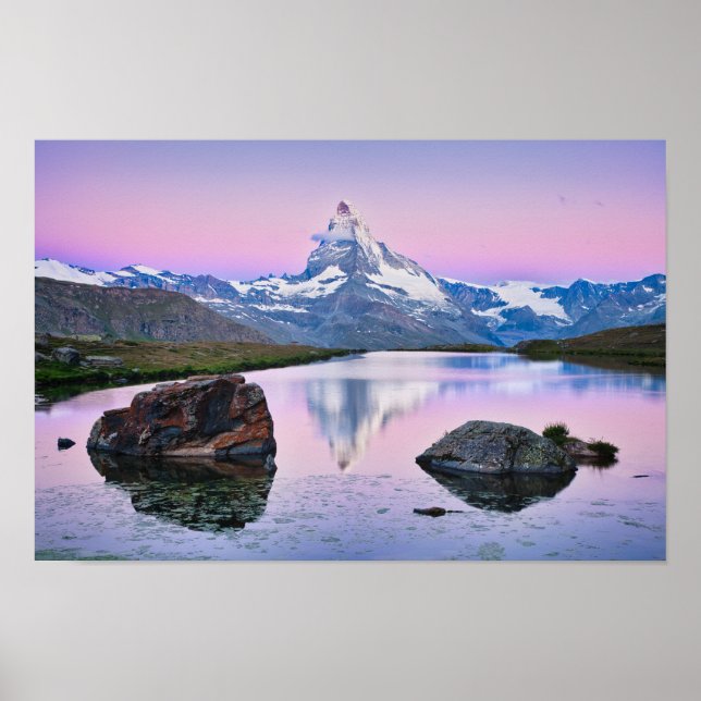 Matterhorn mountain in Zermatt, Switzerland Poster (Front)