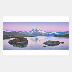 Matterhorn mountain in Zermatt, Switzerland Rectangular Sticker