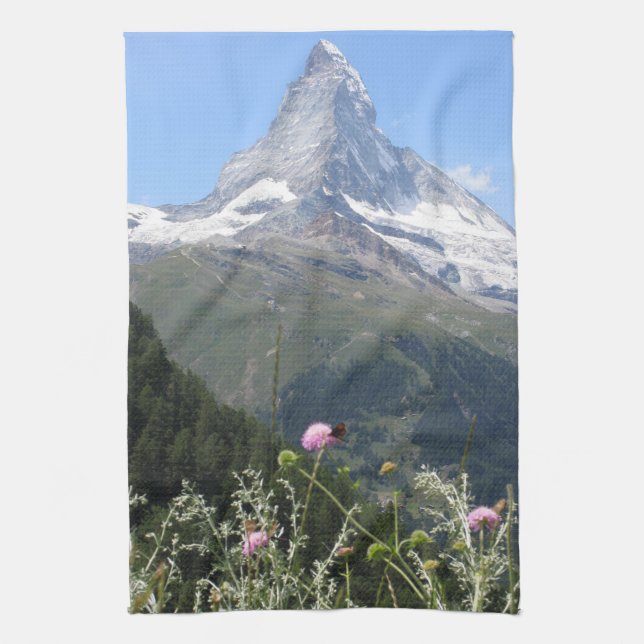 Matterhorn Mountain photo Kitchen Towel (Vertical)