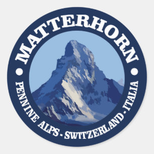 Matterhorn (rd) classic round sticker